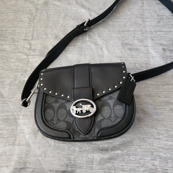 Coach Georgie Saddle Bag - Picture 1 of 4
